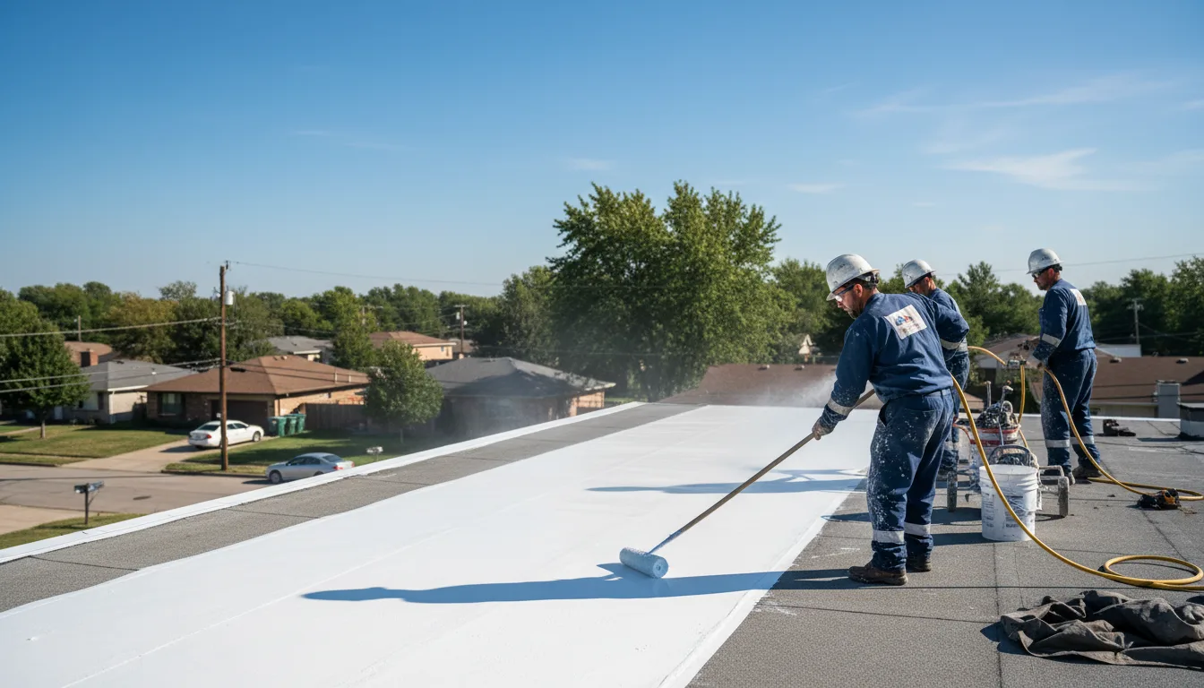Commercial roof coating in Manakin Sabot, VA near me